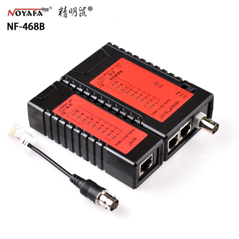NOYAFA精明鼠NF-468B網線電話線BNC監控線測試儀網路測線儀