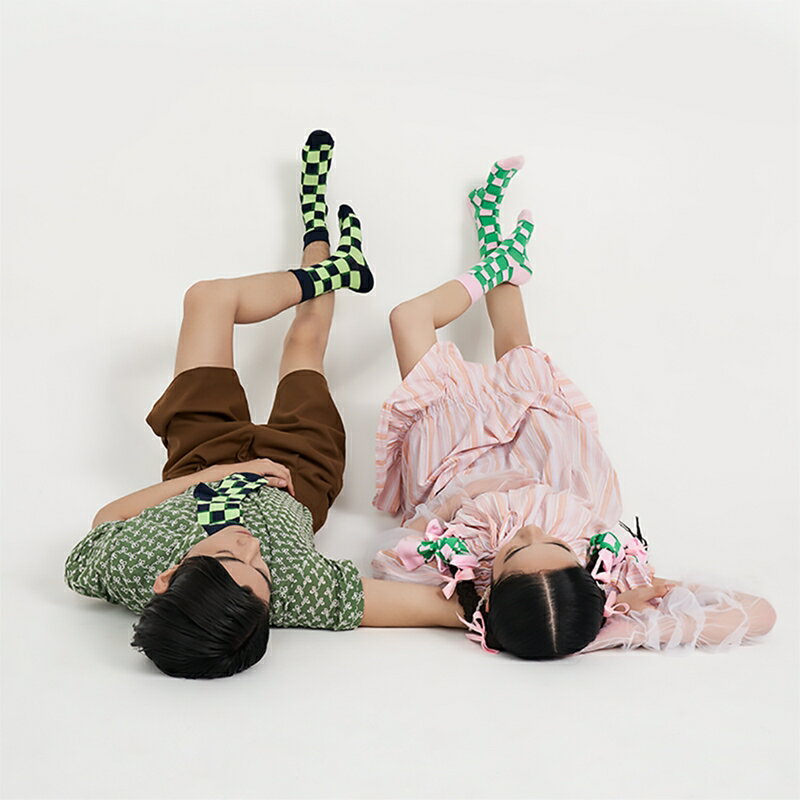 Tinylure 戀愛格調格子襪 童襪 親子襪 潮襪【APP享6%回饋】 3