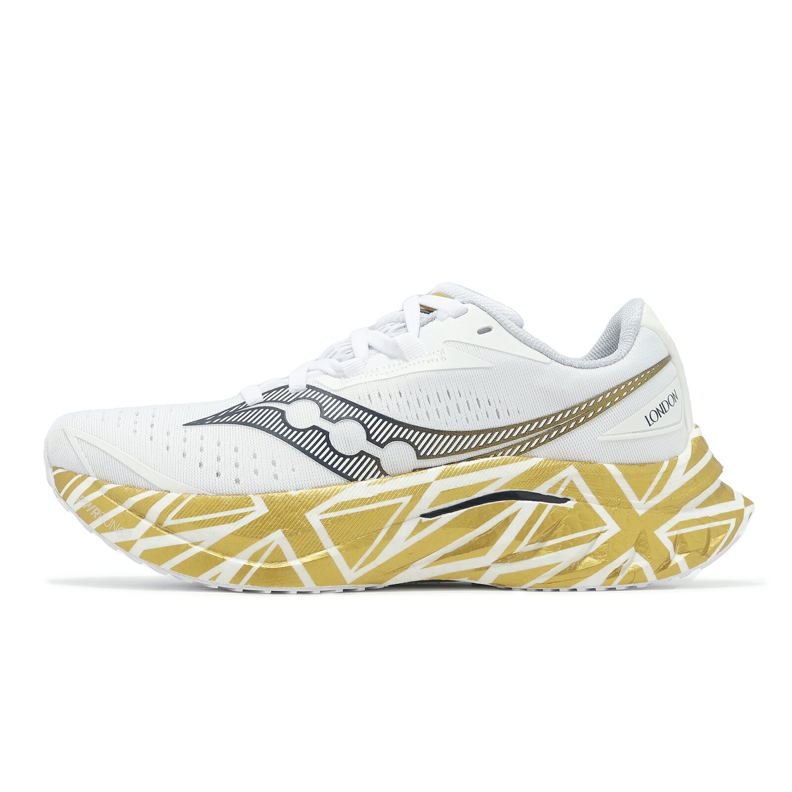 Saucony 競速跑鞋 Endorphin Speed 4 女鞋 白 金 倫敦馬拉松 輕量 路跑 運動鞋 索康尼 S1094025