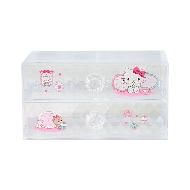 【震撼精品百貨】Hello Kitty 凱蒂貓~日本sanrio三麗鷗 KITTY桌上型抽屜置物櫃*11597