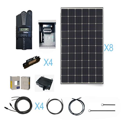 Renogy Renogy 2400 Watt Monocrystalline Solar Cabin Kit For Off