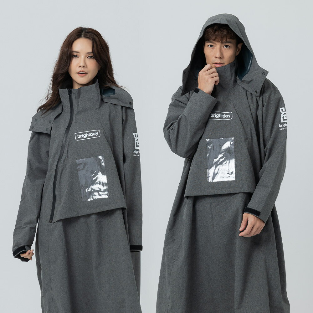 【奧德蒙直營】ACE半斜開雙拉鍊防水透氣連身式雨衣-outperform 0