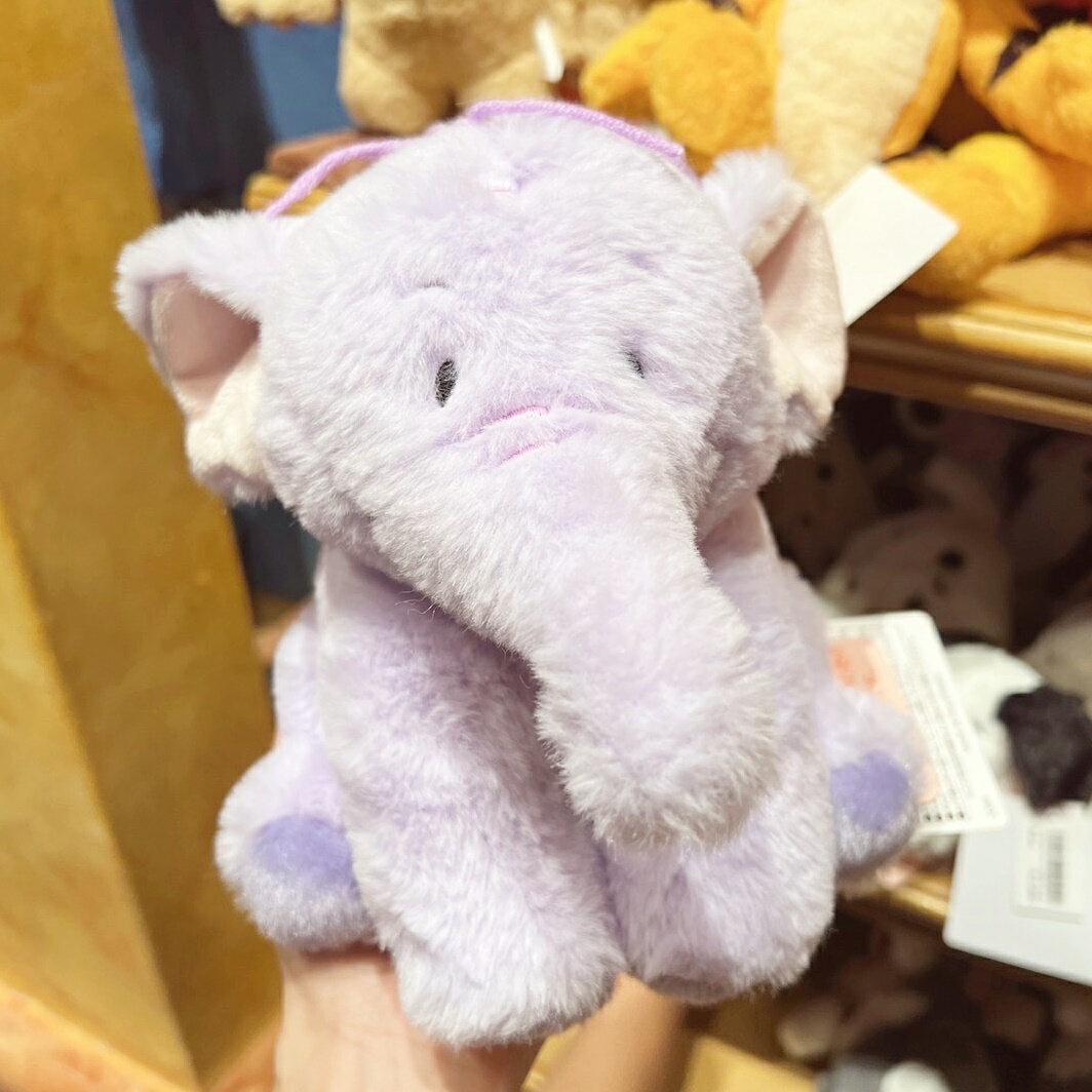 真愛日本 嘟嘟 小象 經典 Fluffy Plushy 棉柔娃 MINI 娃娃 布偶 玩偶 東京迪士尼樂園帶回
