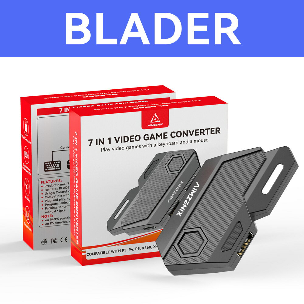 佳影Blader PS4主機遊戲手柄鍵盤滑鼠轉換器PS3 Xbox Switch PC