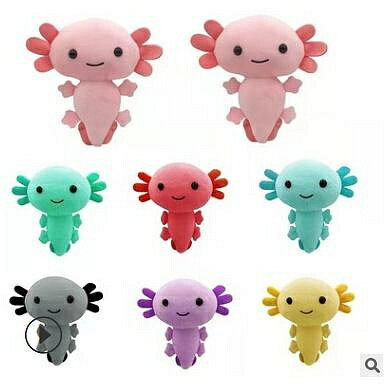 毛絨玩具可愛蠑螈公仔Axolotl玩偶布娃娃墨西哥生日禮物 玩偶/生日/情人/聖誕禮物/毛絨娃娃/抱枕娃娃