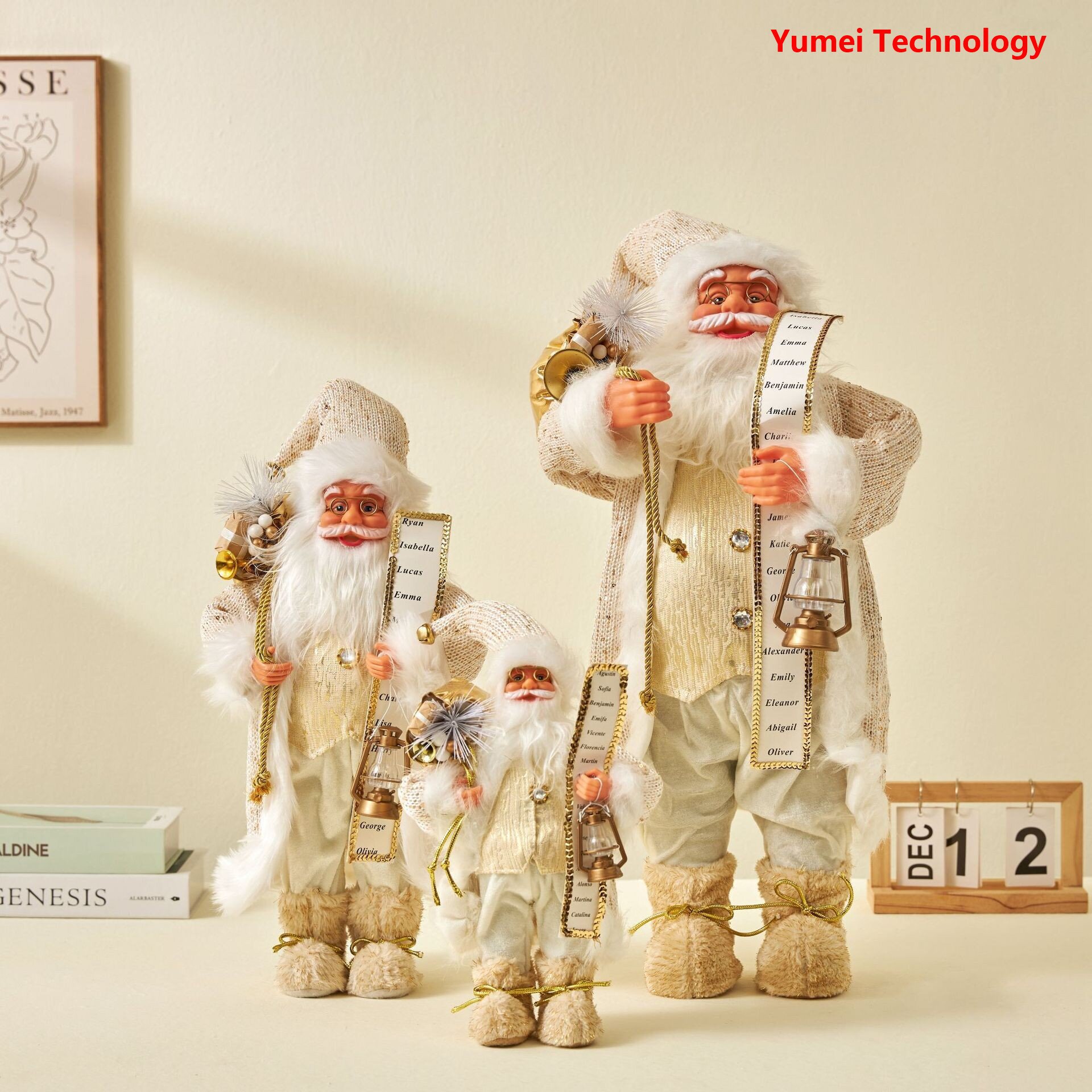 北欧新款创意圣经圣诞老人摆件装饰品家居玩偶 圣诞节装饰品