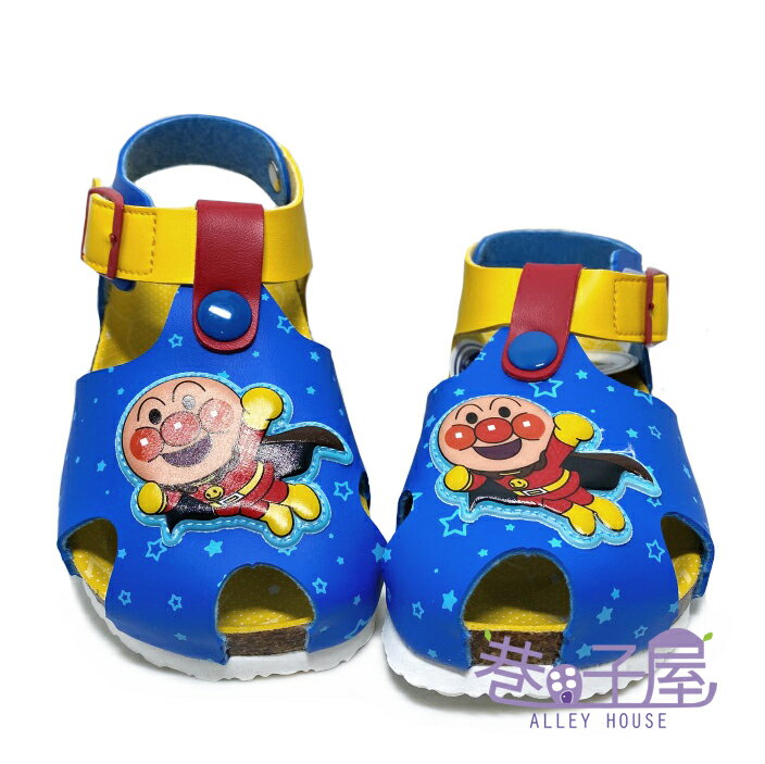 麵包超人童款氣墊包趾勃肯涼鞋 [80426] 藍黃 MIT台灣製造【巷子屋】