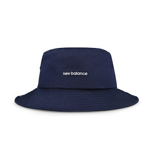 【NEW BALANCE】NB 遮陽 刺繡 深藍色 漁夫帽 休閒 帽子 -LAH13003TNV
