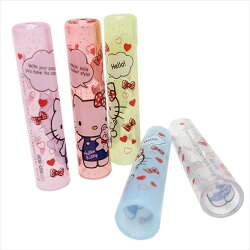 大賀屋 HELLO KITTY 鉛筆套 凱蒂貓 KT 三麗鷗 鉛筆 眉筆 眼線筆 日貨 正版 授權 J00014647