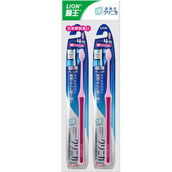 日本獅王 固齒佳 薄深潔牙刷2入 顏色隨機(超小頭) [大買家]