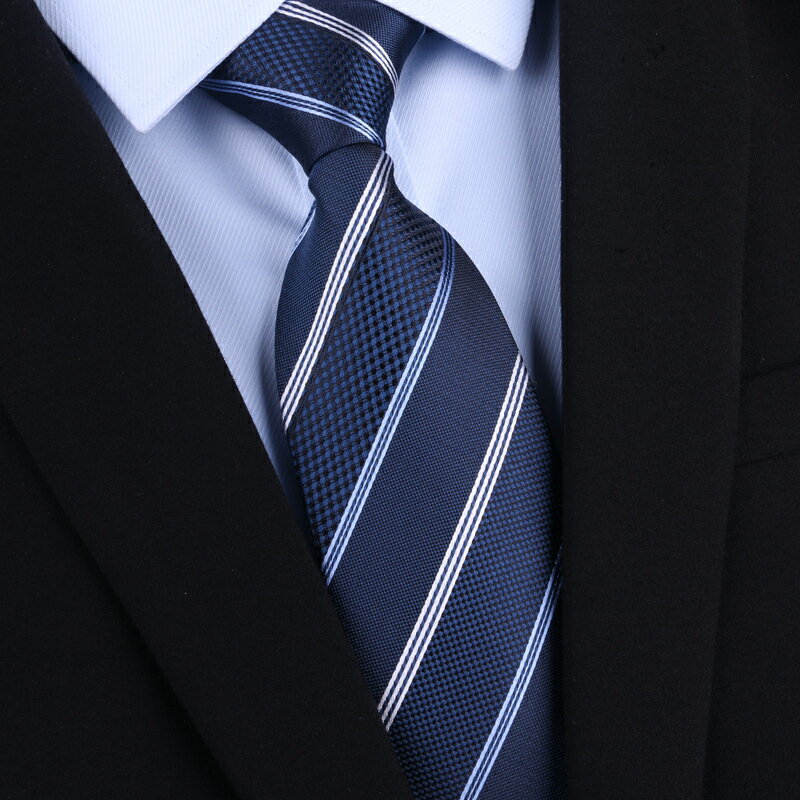 桑蠶絲領帶襯衣男士真絲領帶正裝商務結婚窄韓版工作學生8cm禮盒