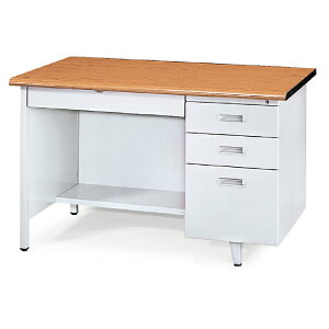 【 IS空間美學】127-R型木紋桌(2023-B-172-10) 辦公桌/職員桌/辦公家具/電腦桌