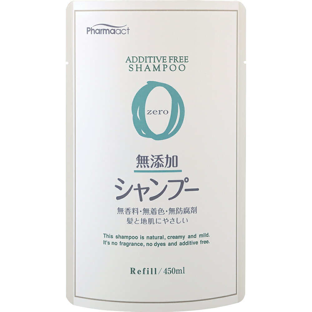 日本熊野油脂 KUMANO PharmaACT 無添加洗髮精補充裝 450ml -|日本必買|日本樂天熱銷Top|日本樂天熱銷 0