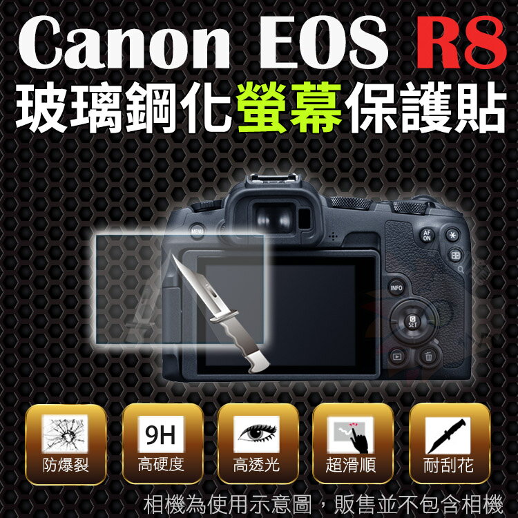 【小咖龍】 Canon EOS R8 鋼化玻璃螢幕保護貼 鋼化玻璃膜 鋼化螢幕 奈米鍍膜 螢幕保護貼 防刮花