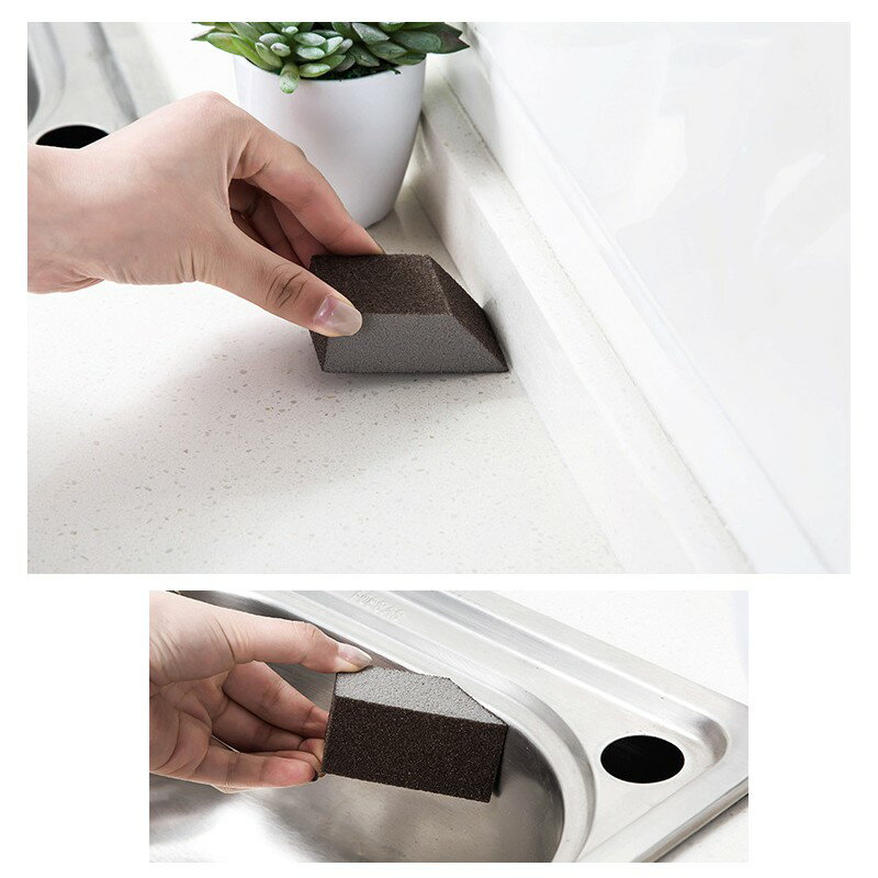 金鋼砂海綿【C019】台灣出貨 居家  廚房神器 金剛砂菜瓜布 魔力擦 除鐵鏽垢 清潔神奇海綿擦 去污洗碗盤刷 5