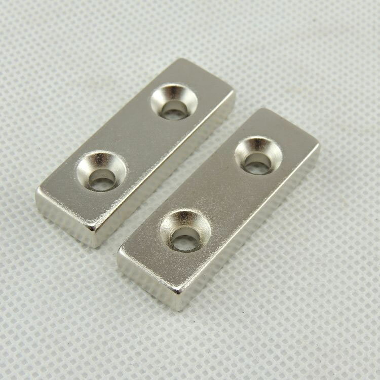 【強力磁鐵長方形單/雙孔】釹鐵硼 磁鐵 磁鉄 磁石 圓柱形 N35 2