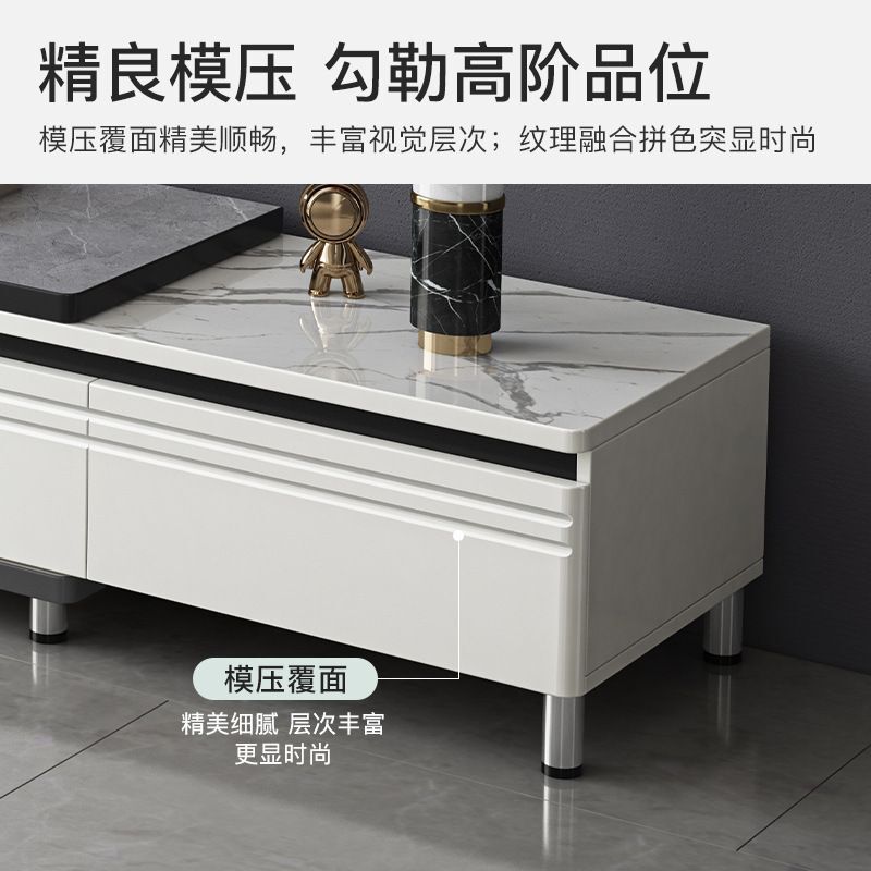 限時減免！免運 茶几 電視櫃茶幾組合小戶型客廳電視櫃簡約現代北歐伸縮輕奢電視機櫃八折下殺 打骨折 可開發票 加客服賴享受巨額減免金牌保障