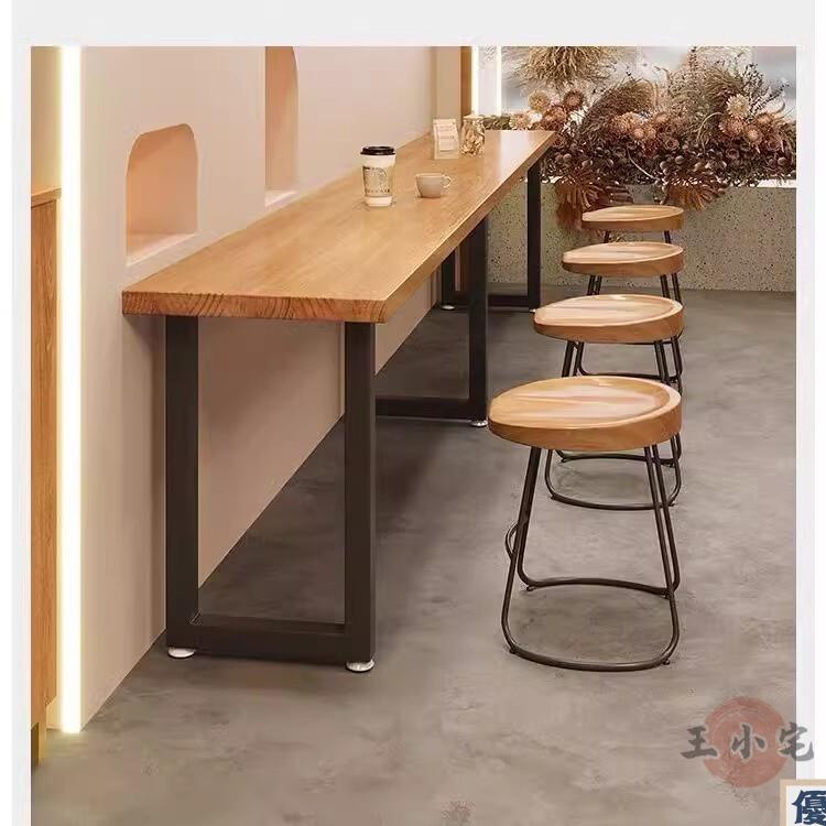 免運 【宅配免運】家用高腳桌 靠墻窄桌 臺休閒桌 酒吧桌 長條餐桌 長條窄桌 實木吧臺桌 實木長條桌 長條咖啡桌 全館八折 工廠直銷 店長推薦 y5614