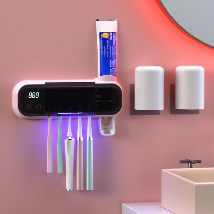 牙刷消毒機 智慧牙刷消毒器紫外線消毒掛壁式牙刷架消毒牙刷架衛生間置物架