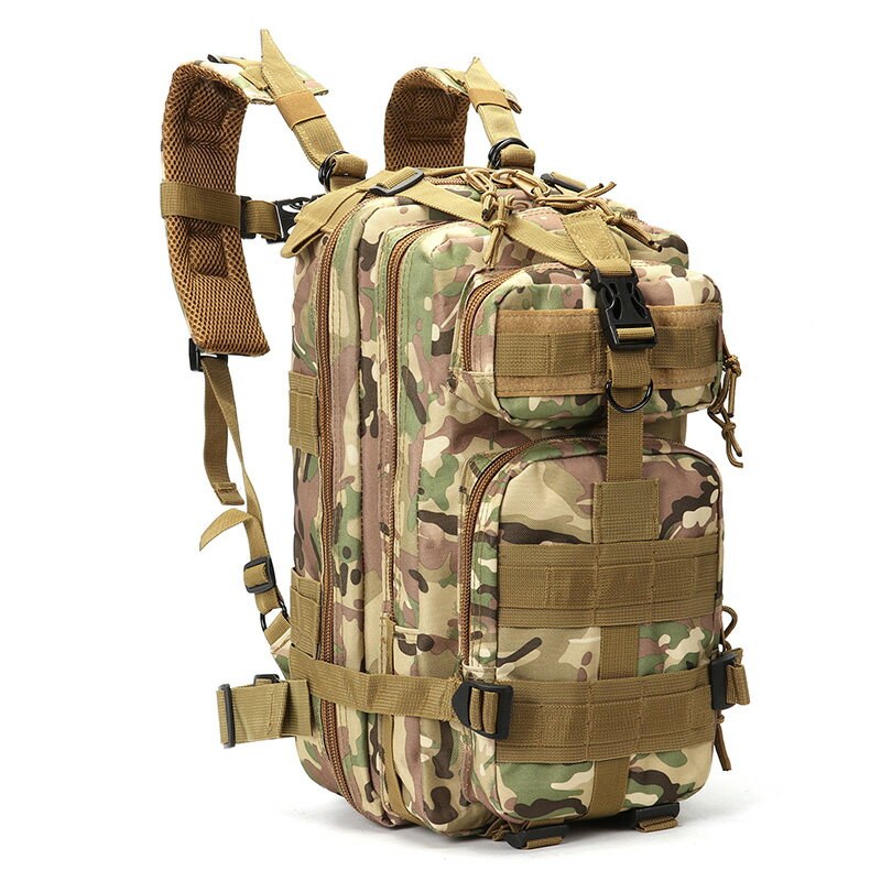 戶外迷彩登山包 便攜大背包 3P攻擊戰術背包 男女軍迷運動旅行包