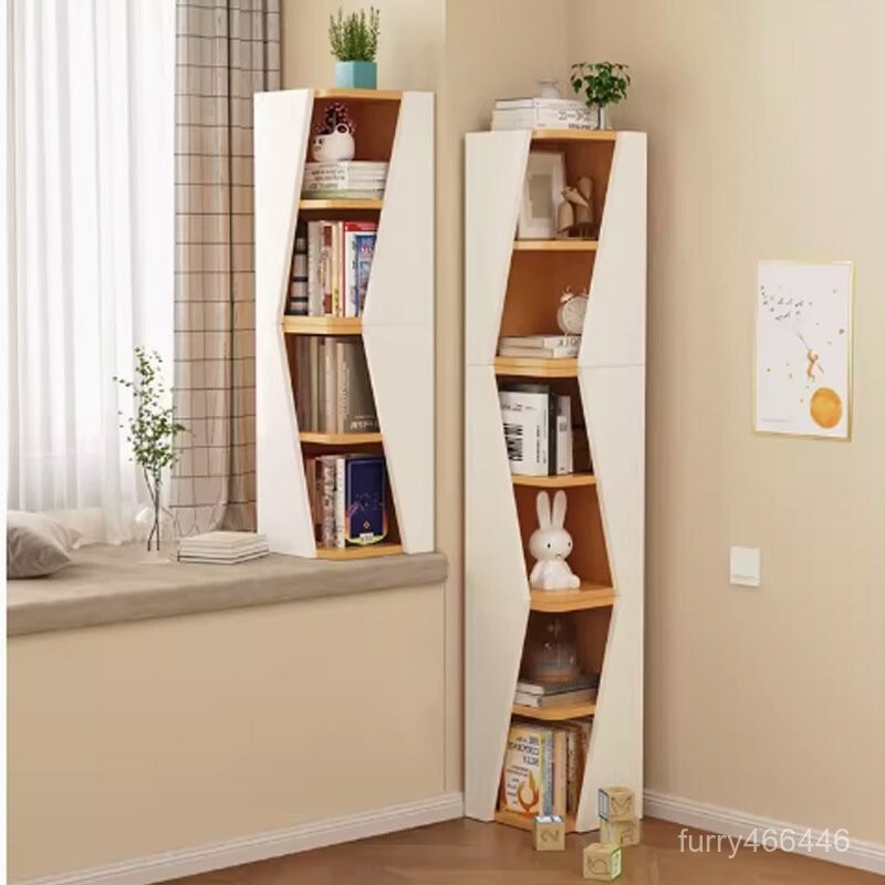 【免運到府】角櫃轉角櫃書架歪櫃子玄關書櫃拐角墻角置物架角落創意三角櫃弧形墻角收納櫃 方形置物架 角櫃 家用客廳儲物櫃 臥