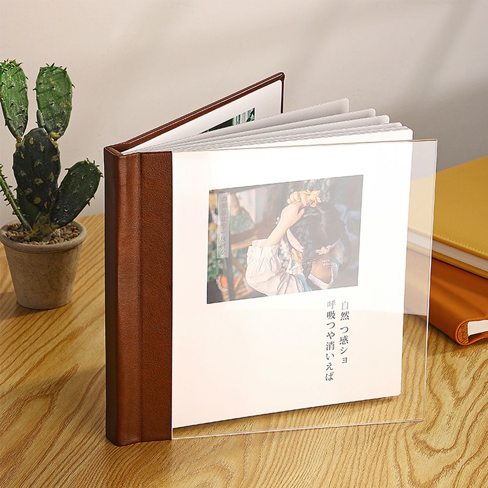 公司貨 免運/可開票 相冊 相框 記錄冊 紀念冊 相冊客製影樓結婚照制作高端打印水晶皮質來圖定做兒童影集紀念冊