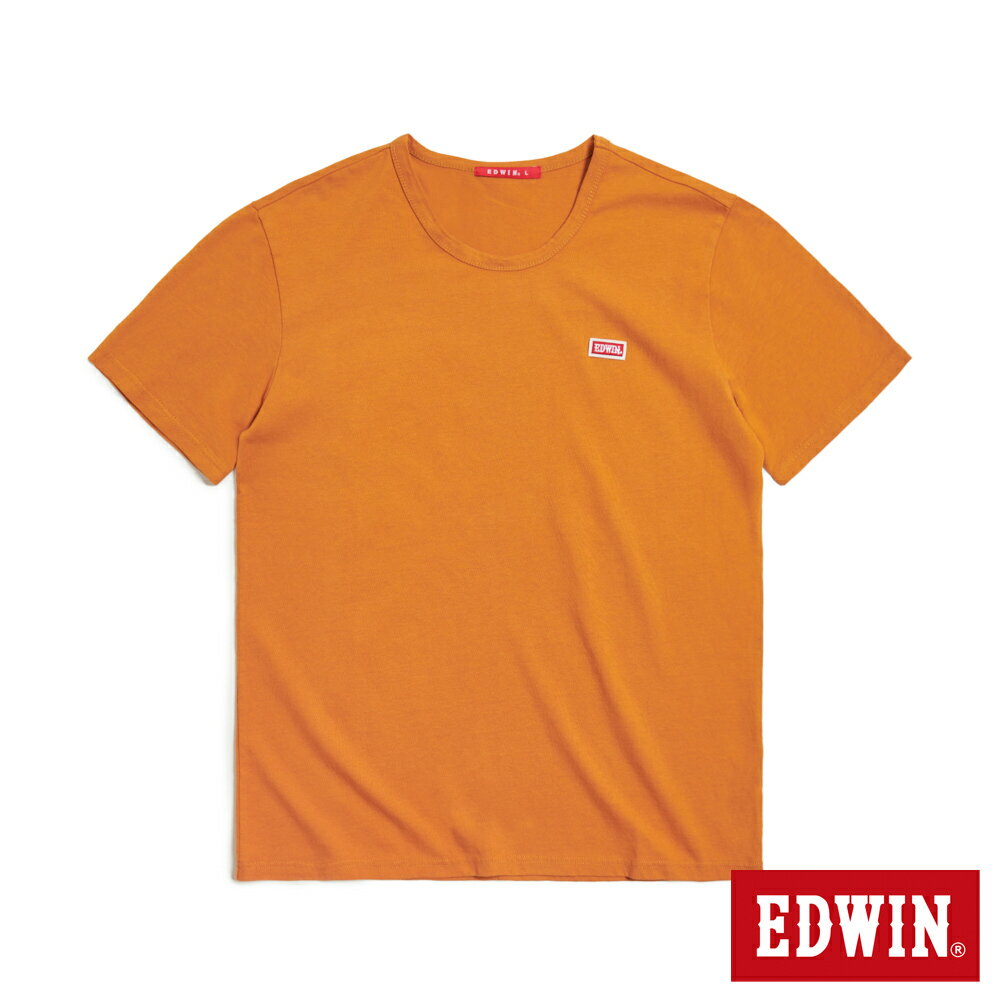 EDWIN 人氣復刻款 經典小紅標徽章短袖T恤-男款 土黃色