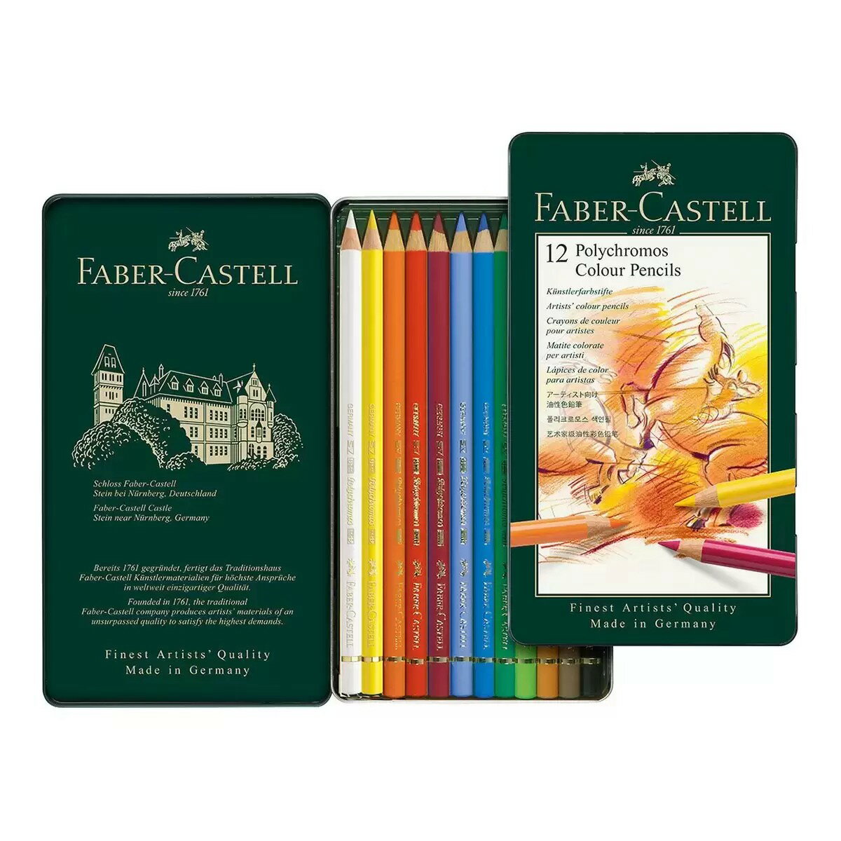 Faber-Castell 輝柏 藝術家級油性色鉛筆 12色
