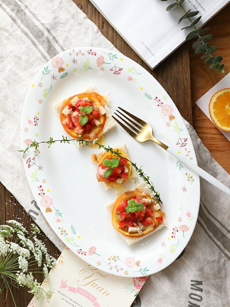 網紅碗碟套裝家用吃飯小碗陶瓷餐具盤子碗創意中式可愛麵碗大湯碗
