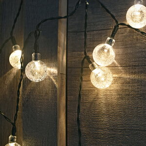 【Treewalker露遊】LED氣泡燈串-USB暖光 造型燈串 LED燈串 聖誕燈 氣氛燈 球球燈 露營居家戶外