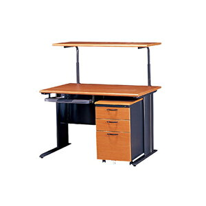 【YUDA】120- CD木紋黑體+上架 /辦公桌/寫字桌