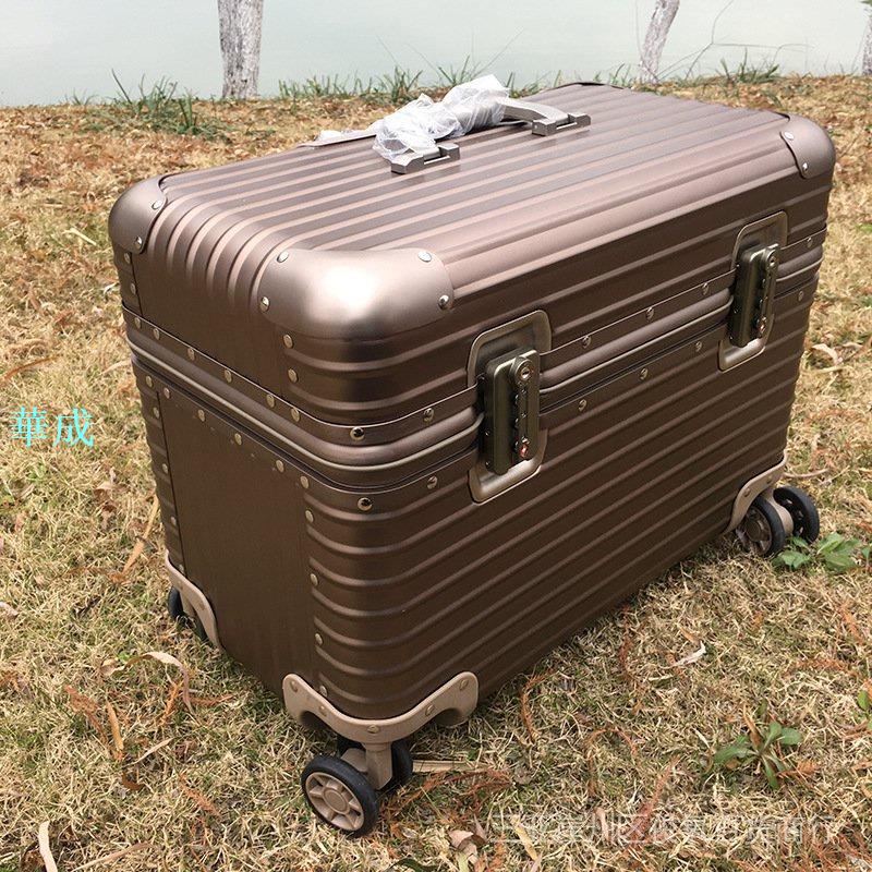 行李箱女男旅行攝影拉桿箱萬向輪相機登機箱金屬機長箱 4
