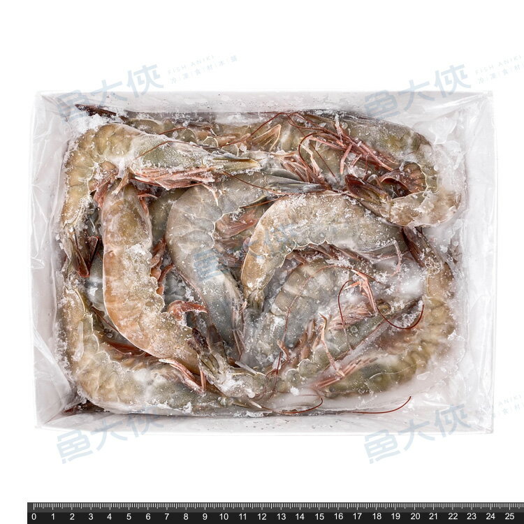 特大活凍生白蝦20/30規格(500g/盒)-1C4A【魚大俠】SP073