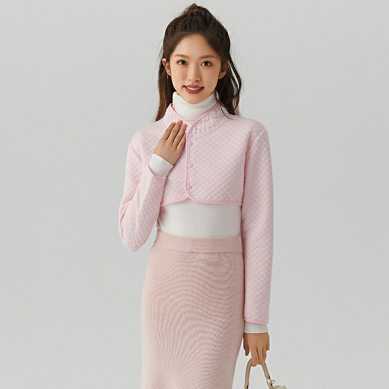 【巴黎精品】現貨+預購 鋪棉外套休閒夾克-立領短版防寒棉衣女外套5色a1hp37