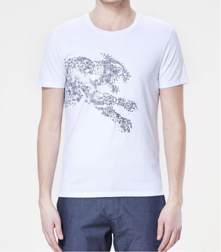 FINDSENSE MD 韓國 男 街頭 時尚 潮 個性字母印花豹圖案 短袖T恤 特色T恤