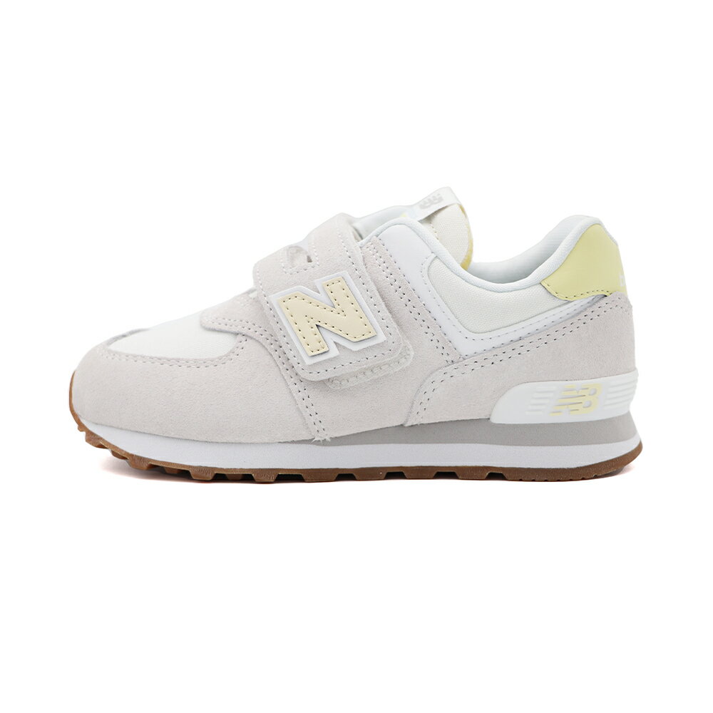 New Balance 574 NB 574 魔鬼氈 運動鞋 中童鞋 米灰 S1422 (PV574CBL)