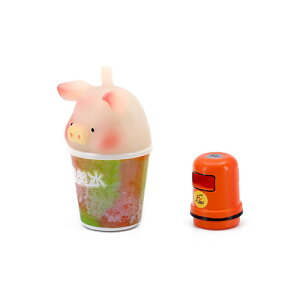 《 Lulu豬 X 7-11 》1D 迷你發光LuLu思樂冰杯套件 東喬精品百貨