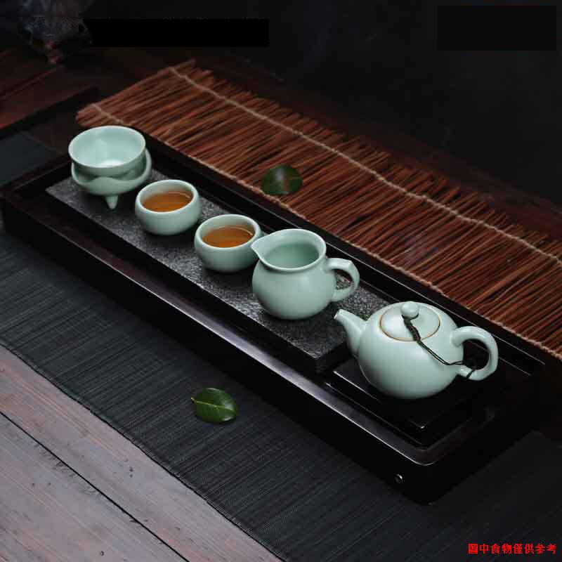 特價¤▦۞烏金石茶盤黑檀木茶盤實木茶具整塊石茶臺茶海排水式簡約功夫茶具