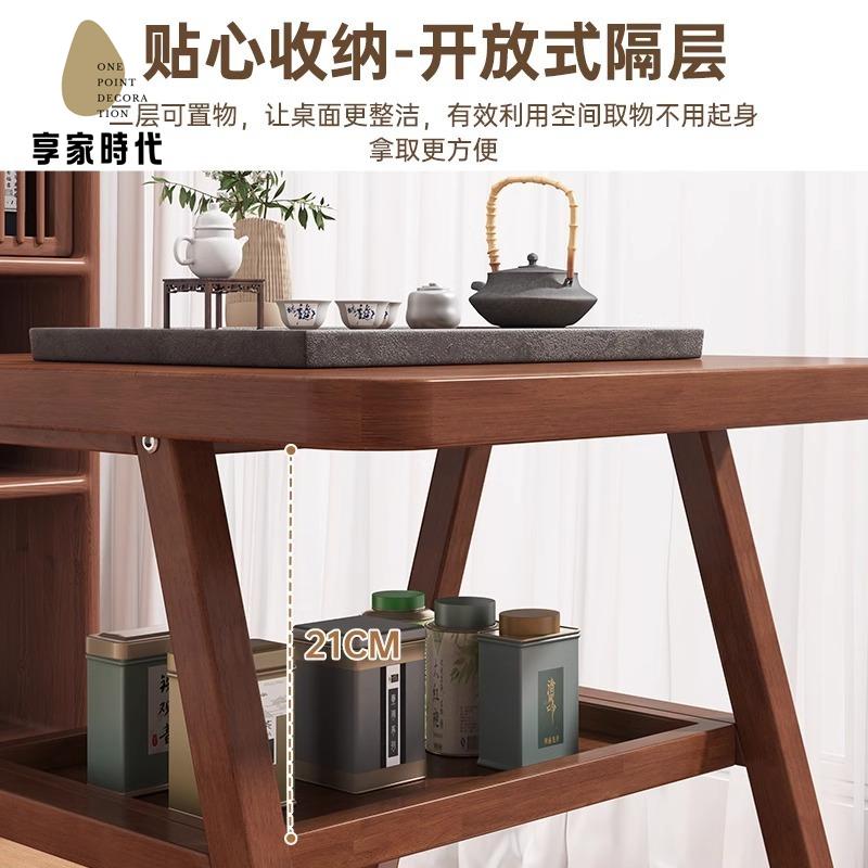 【享家時代】實木陽臺休閑桌椅組合 藤椅休閑看書茶幾三件套 簡約北歐庭院茶桌椅8161