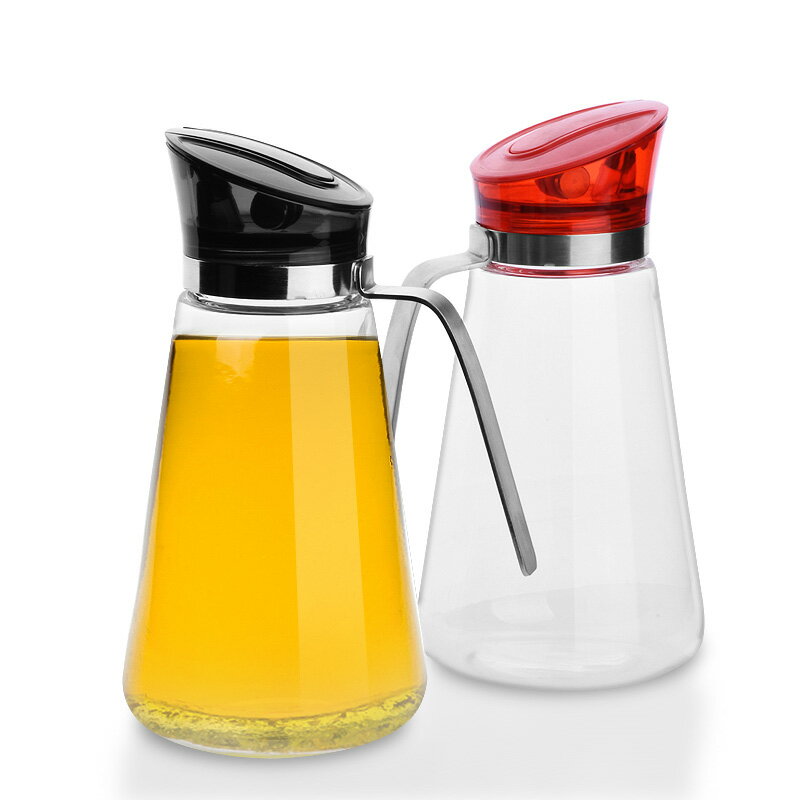自動開合玻璃油壺防漏醬醋瓶油瓶油瓶廚房用品家用套裝調味料瓶裝