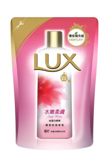 Lux麗仕 絲蛋白精華沐浴水嫩柔膚 補充包(650ml/包) [大買家]