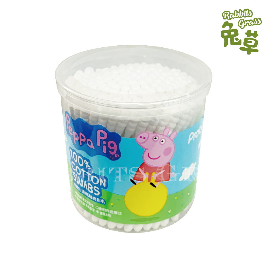 Probo博寶兒 佩佩豬 環保紙軸棉花棒200支入 : Peppa Pig MIT臺灣製