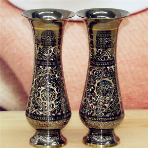 手工藝品直銷銅器銅雕10英寸情侶日式銅瓶家居裝飾BT4461入
