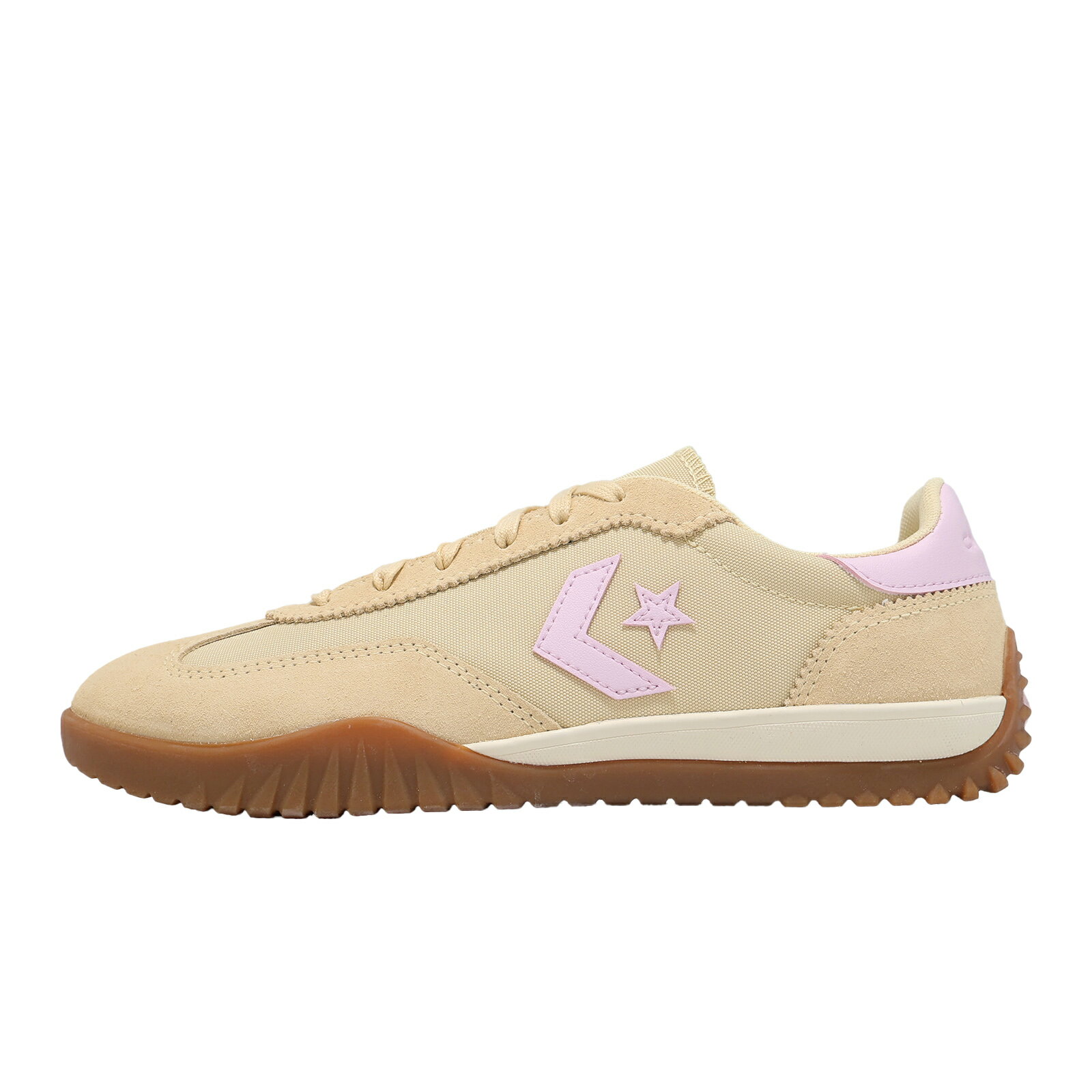 Converse 休閒鞋 Run Star Trainer 男鞋 女鞋 米 粉紅 膠底 麂皮 A16660C