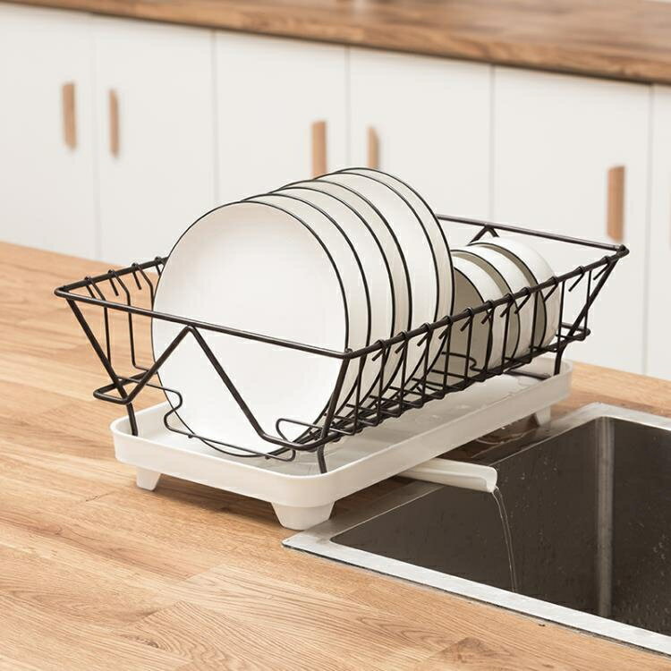 瀝水架 單層水槽洗碗池瀝水架碗碟盤子架碗筷收納盒收納箱廚房置物架碗架