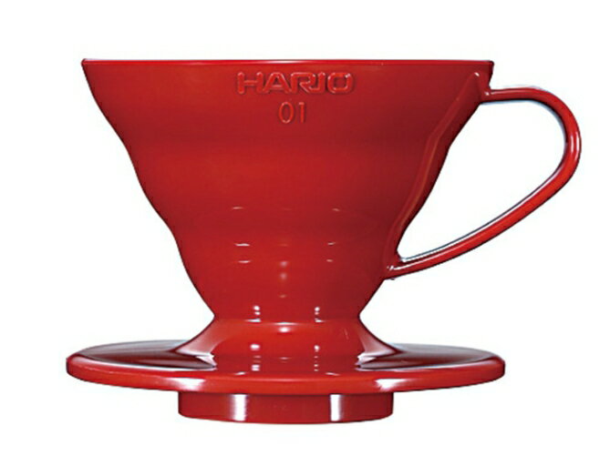 金時代書香咖啡 ​​​​​​​HARIO V60 01 樹脂濾杯 紅色 1-2杯 VD-01R