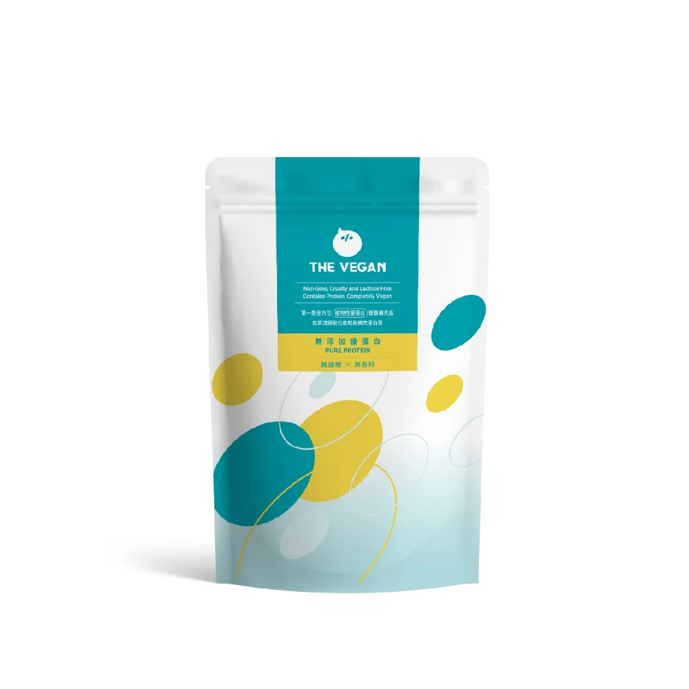 樂維根 THE VEGAN 極致蛋白原味1KG/包 無額外新增糖 植物性分離大豆蛋白 純素優蛋白 無香料 高蛋白