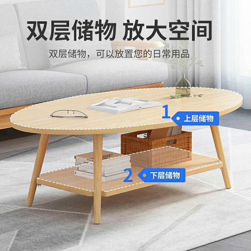 茶幾簡約客廳家用小戶型邊幾小桌子現代簡易北歐創意沙發邊柜茶臺 2