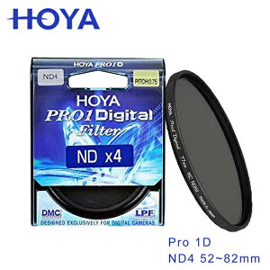 HOYA Pro 1D ND4 減光鏡(減2格) 多層鍍膜/廣角薄框/抗髒汙 適合寬口徑的鏡頭使用