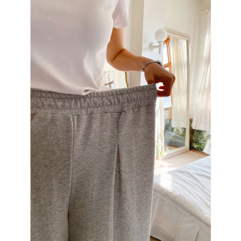 ANNAS 正韓打折大寬褲 修飾腿型打長腿 顯瘦休閒棉褲 4